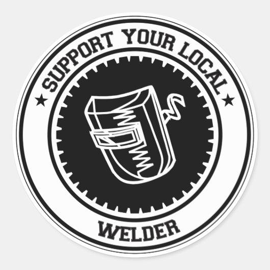Support voor uw lokale Welzijn Ronde Sticker (Voorkant)