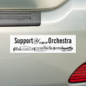 Support voor uw orkest bumpersticker (Op auto)