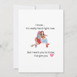 Support voor vrienden in moeilijke tijden bedankkaart