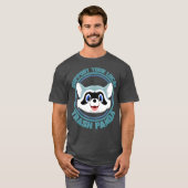 Support voor vuilnisbelt van Raccoon Lover T-shirt (Voorkant volledig)