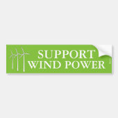 Support Wind Power Bumpersticker (Voorkant)
