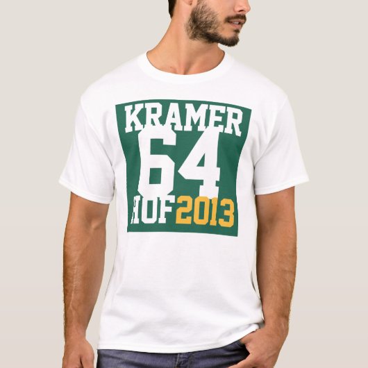 Support www.JerryKramer4hof.com T-shirt (Voorkant)