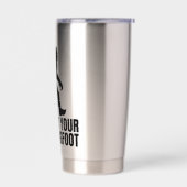 Support Your Local Bigfoot Funny Bigfoot Lover Geïsoleerde Drinkbeker (Links)