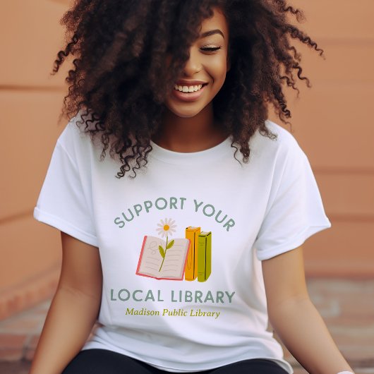 Support Your Local Library Custom Trui