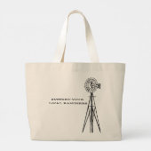 Support your local ranchers tote grote tote bag (Achterkant)