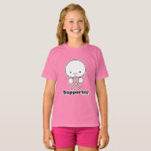 Supporter (borstkanker) Kinderen Apparel T-shirt (Voorkant volledig)