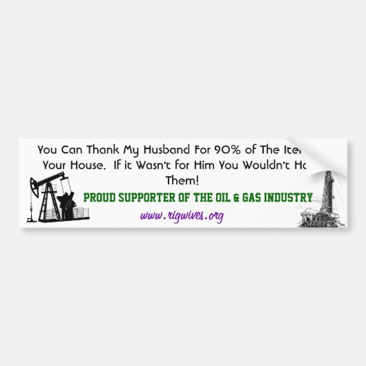 supporter bumpersticker (Voorkant)