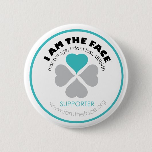 *Supporter* I BEN DE GEZICHTE Blauwe Button (Voorkant)