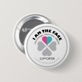 *Supporter* I BEN DE Roze en Blauwe Button VAN HET (Voorkant /achterkant)
