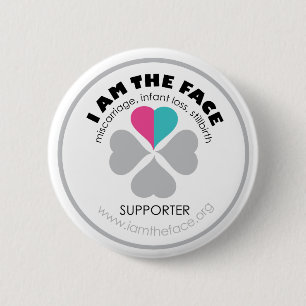 *Supporter* I BEN DE Roze en Blauwe Button VAN HET