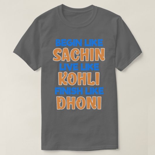 Supporter Jersey, Indiase cricket Team T-shirt (Design voorkant)