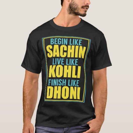 Supporter Jersey T-Shirt, Indiase cricket Team T-shirt (Voorkant)