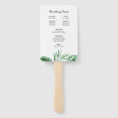 supporters voor het Tropisch palmblaadprogramma Handwaaier (Achterkant)