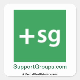 SupportGroups.com #MentalHealthAwareness Vierkante Sticker