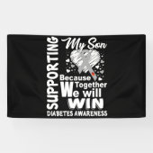 Supporting My Son Diabetes Awareness Month Spandoek (Horizontaal)