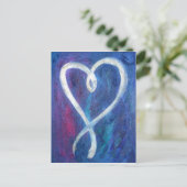 Supportive Heart Painting Custom Art-Briefkaarten Briefkaart (Staand voorkant)