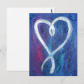 Supportive Heart Painting Custom Art-Briefkaarten Briefkaart (Voorkant / Achterkant)