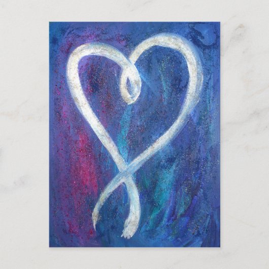 Supportive Heart Painting Custom Art-Briefkaarten Briefkaart (Voorkant)