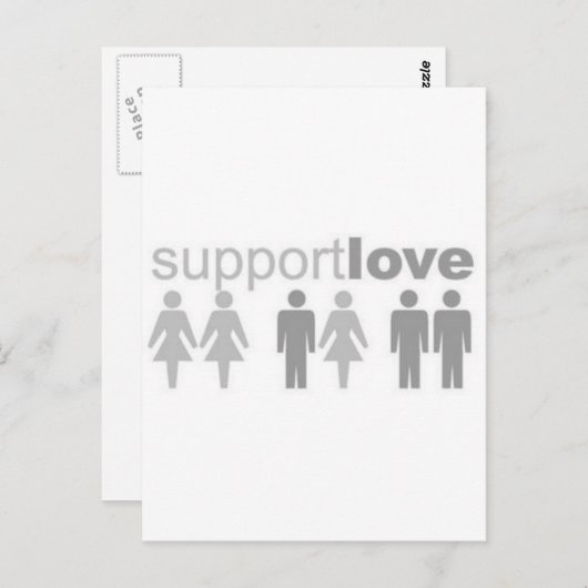 supportliefde briefkaart (Voorkant / Achterkant)