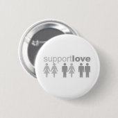supportliefde ronde button 5,7 cm (Voorkant /achterkant)