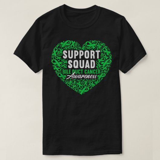 Supportplein I Cholangiocarcinoom, verbrijzelend T-shirt (Design voorkant)