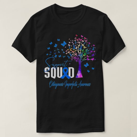 Supportplein voor osteogenese-onvolkomenheden t-shirt (Design voorkant)