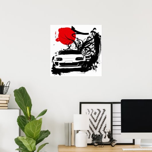 Supra Canvas afdrukken Poster (Thuiskantoor)