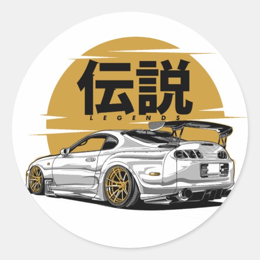 SUPRA DRIFT LEGENDE RONDE STICKER (Voorkant)
