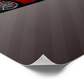 Supra MK5 – Rode sportwagen Poster (Hoek)