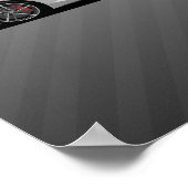 Supra MK5 – Zilveren sportwagen Poster (Hoek)