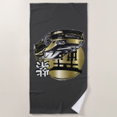 Supra Mk 4 Golden Drift Auto Strandlaken (Voorkant)