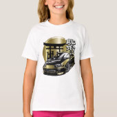 Supra MK 4 Gouden Drift Auto T-shirt (Voorkant)