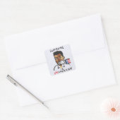 suprematie vierkante sticker (Envelop)