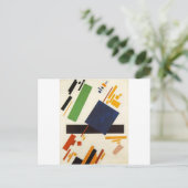 Suprematische schilderijen van Kazimir Malevich Briefkaart (Staand voorkant)