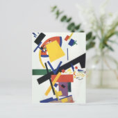 Suprematisme door Kazimir Malevich Briefkaart (Staand voorkant)