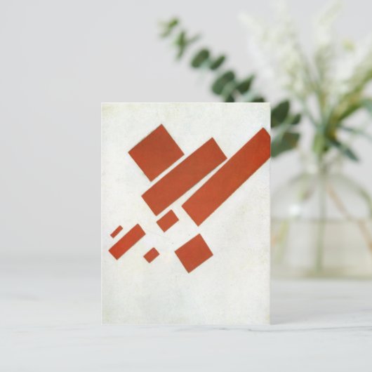 Suprematisme. Twee DIMM-zelfportret Briefkaart (Staand voorkant)