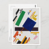 Suprematist Composition, 1915, Kazimir Malevich Briefkaart (Voorkant / Achterkant)