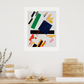 Suprematist Composition by Kazimir Malevich Poster (Keuken)