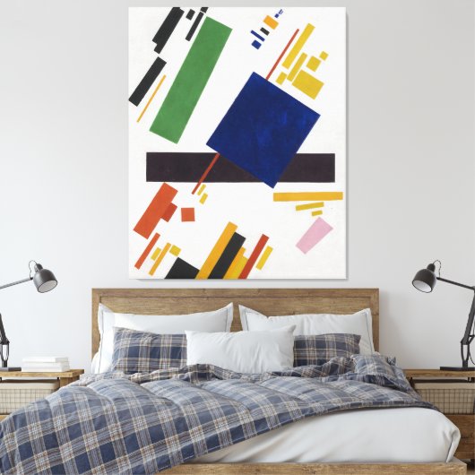 Suprematist Samenstelling door Kazimir Malevich 19 Canvas Afdruk (Insitu (Slaapkamer))