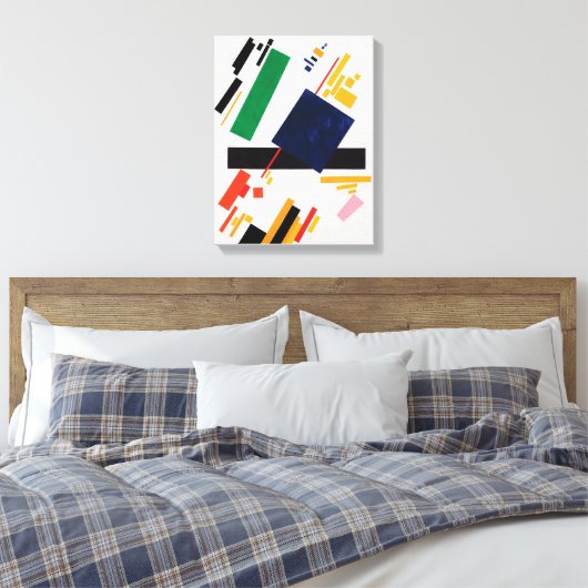 Suprematist Samenstelling van Kazimir Malevich Canvas Afdruk (Insitu (Slaapkamer))