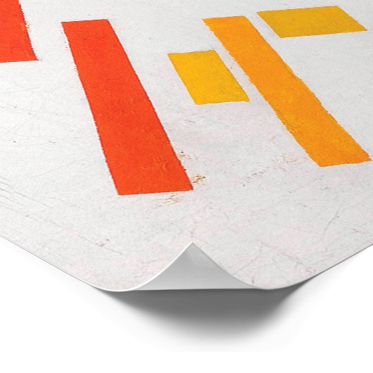 Suprematist Samenstelling van Kazimir Malevich Poster (Hoek)