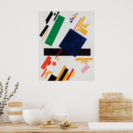 Suprematist Samenstelling van Kazimir Malevich Poster (Keuken)