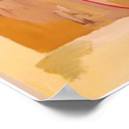 Suprematistische compositie met halve cirkel poster (Hoek)