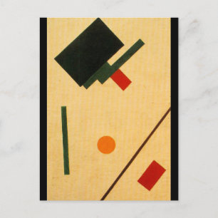 Suprematistische compositie van Kazimir Malevich, Briefkaart