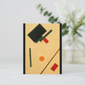 Suprematistische compositie van Kazimir Malevich, Briefkaart (Staand voorkant)