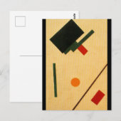 Suprematistische compositie van Kazimir Malevich, Briefkaart (Voorkant / Achterkant)