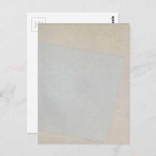 Suprematistische samenstelling: White over White d Briefkaart (Voorkant / Achterkant)