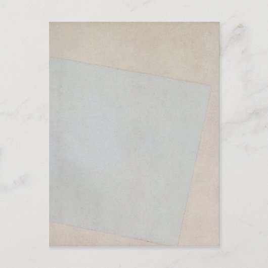 Suprematistische samenstelling: White over White d Briefkaart (Voorkant)