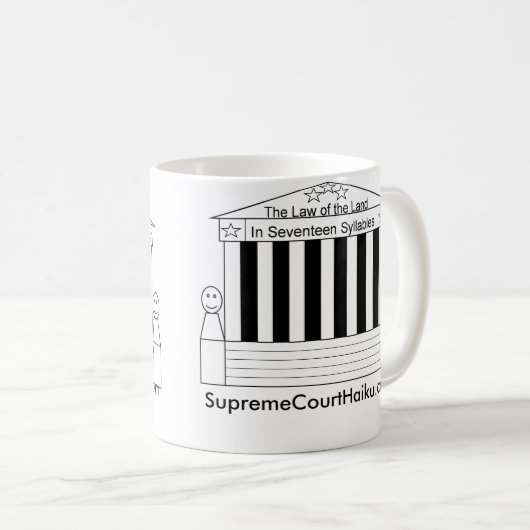 Supreme CourtHaiku.com koffiebeker Koffiemok (Voorkant rechts)