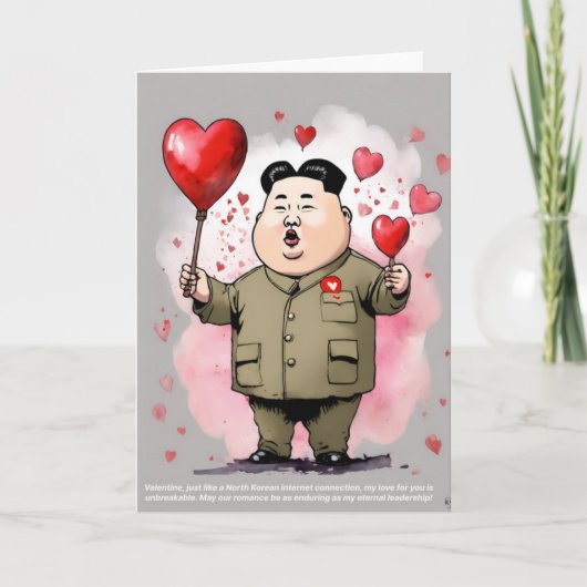 Supreme Leader Valentijnsdag Kaart (Voorkant)